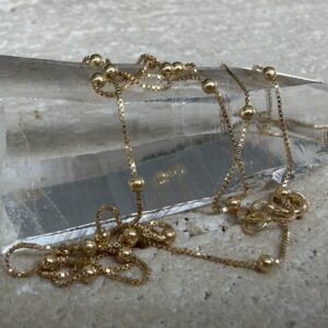 🌟 Conjunto em ouro amarelo 18K com bolinhas